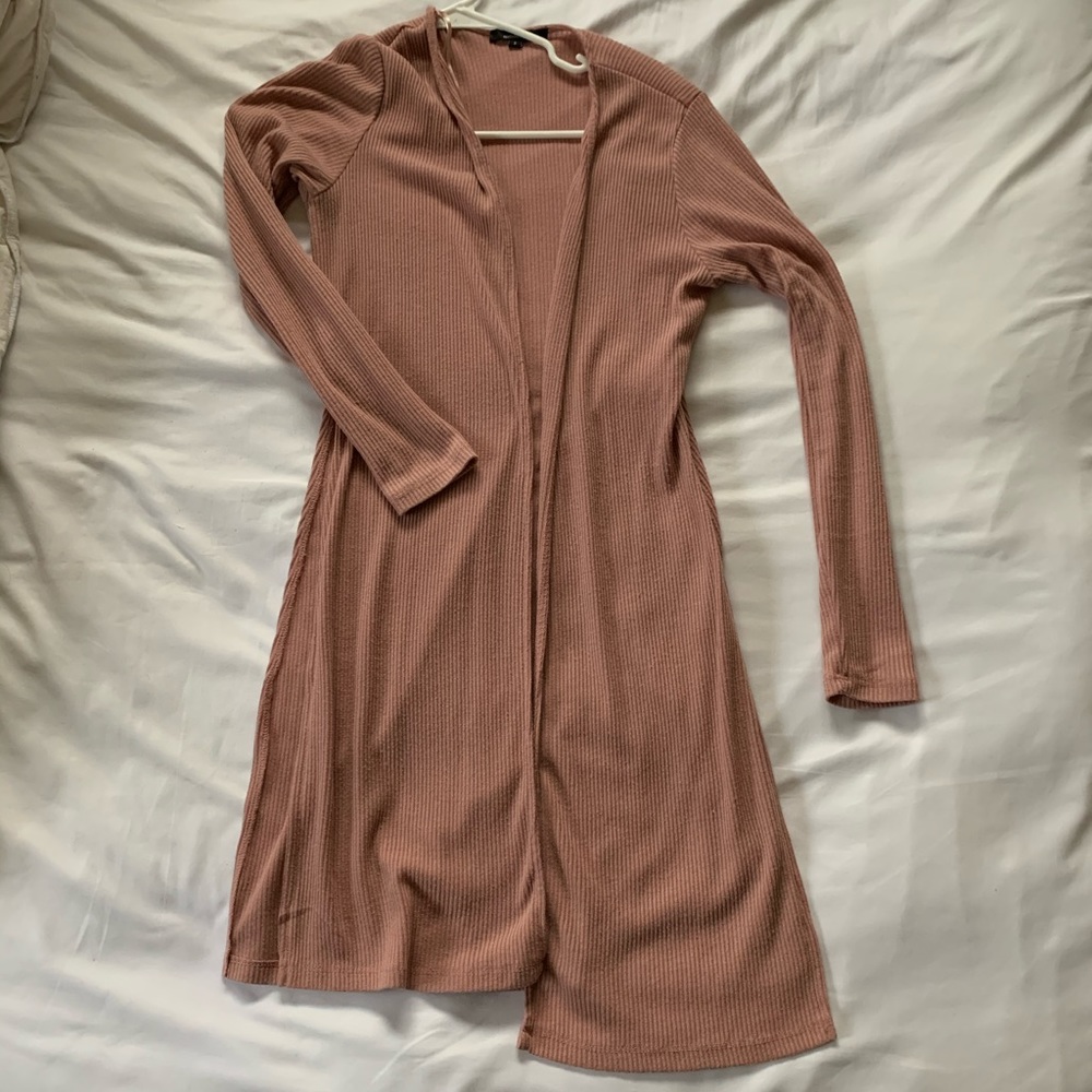 Boutique Mauve Long Sweater with Slit